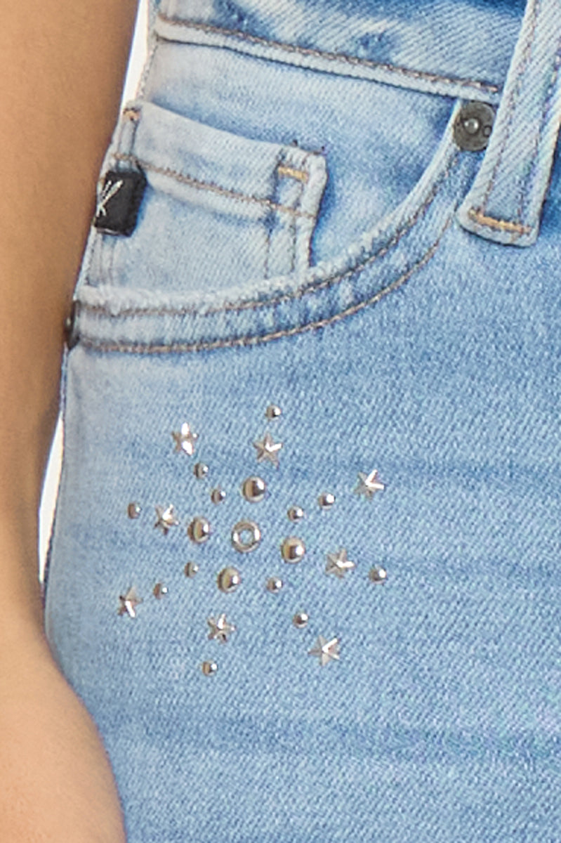Estrella Mid Rise Flare Jeans