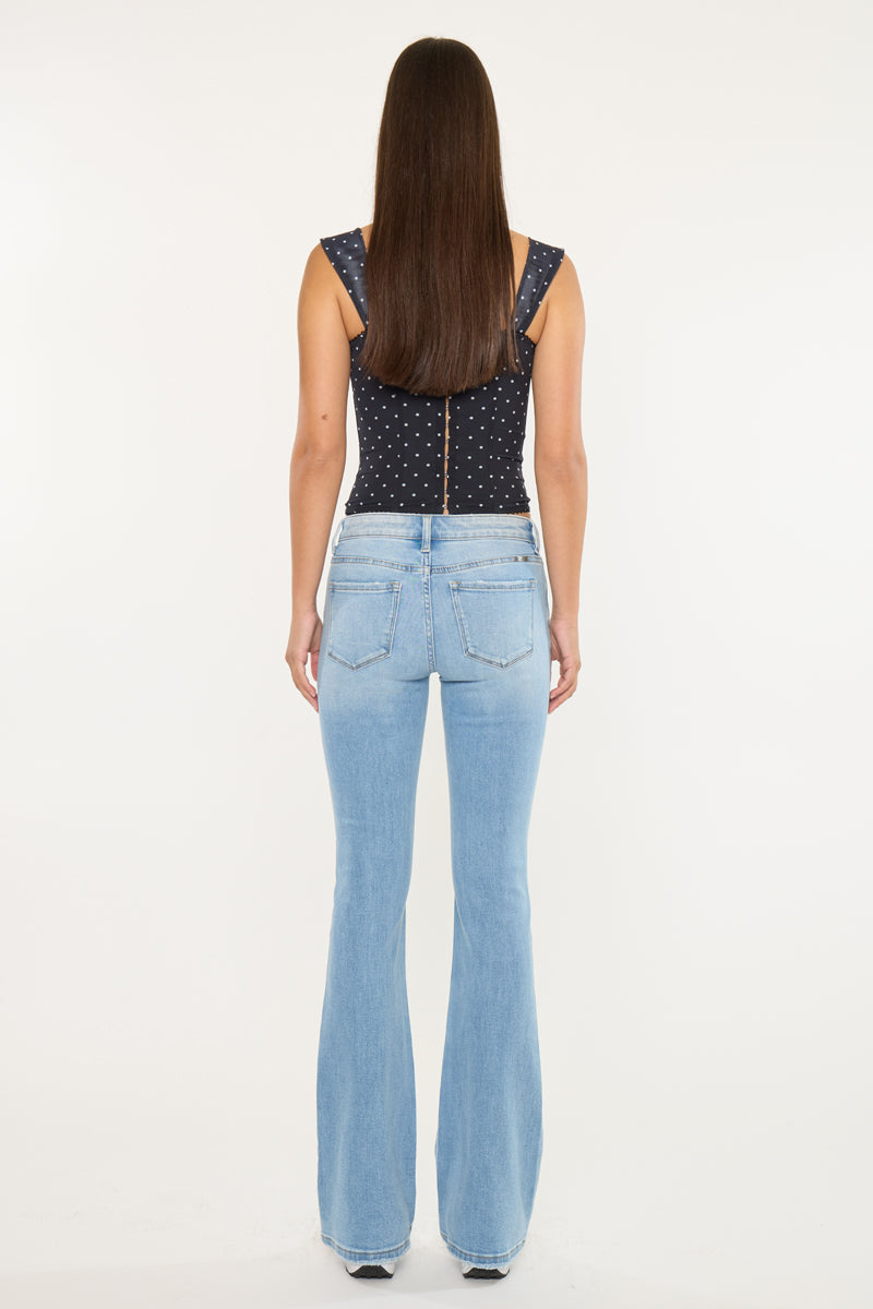 Estrella Mid Rise Flare Jeans