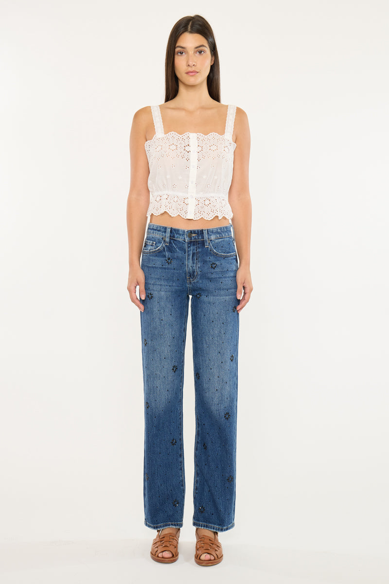 Renata High Rise Straight Jeans