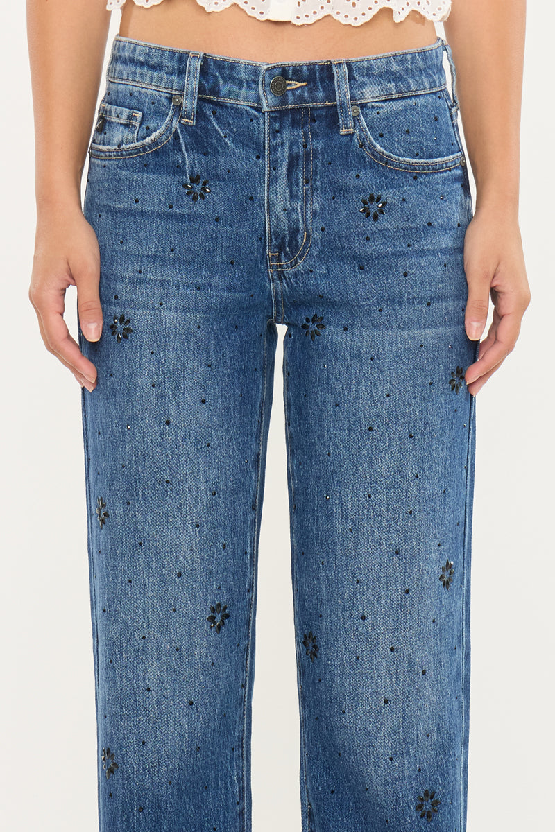 Renata High Rise Straight Jeans - Official Kancan USA