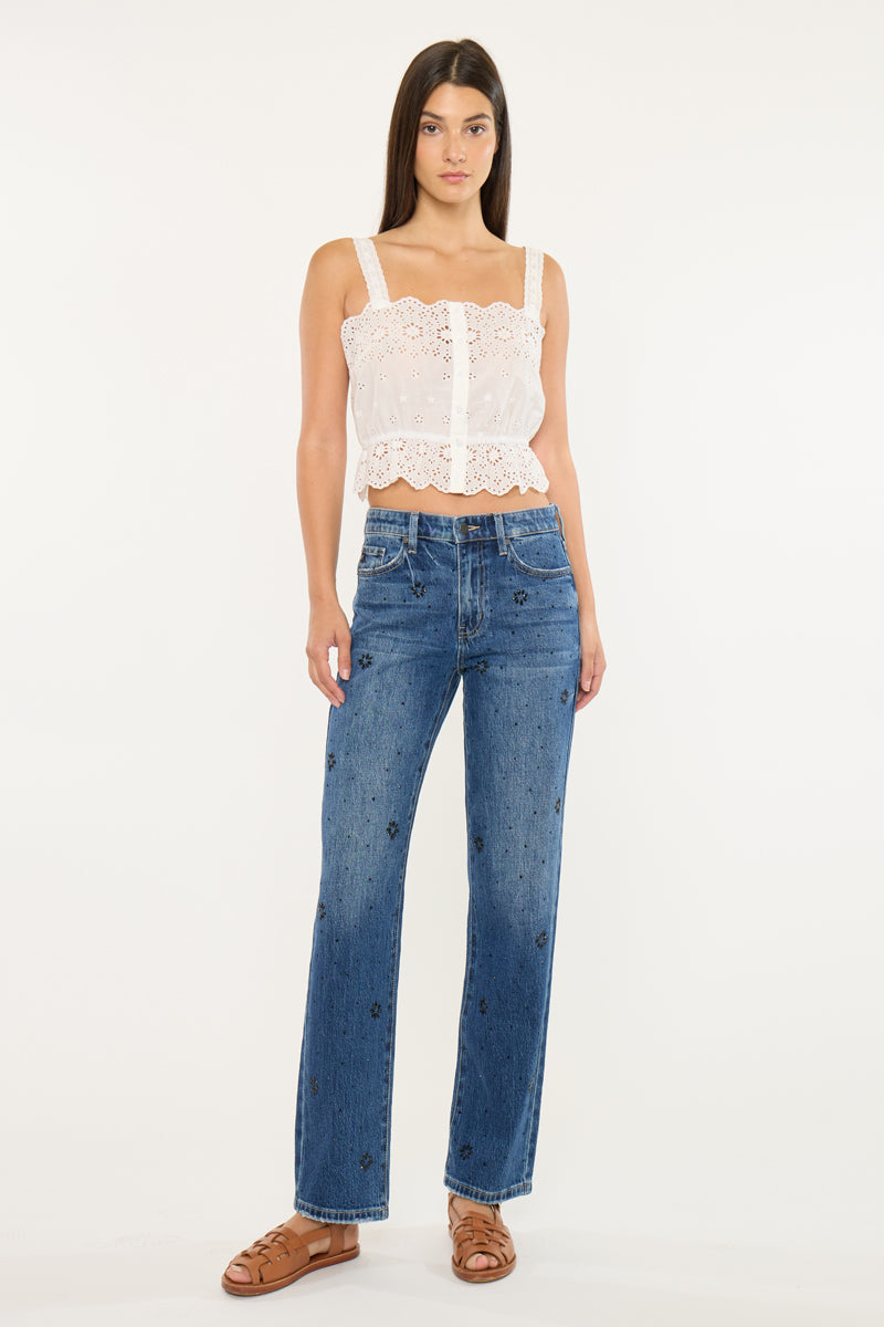 Renata High Rise Straight Jeans