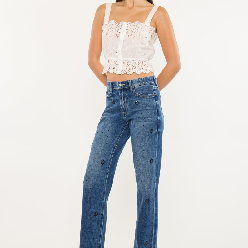 Renata High Rise Straight Jeans