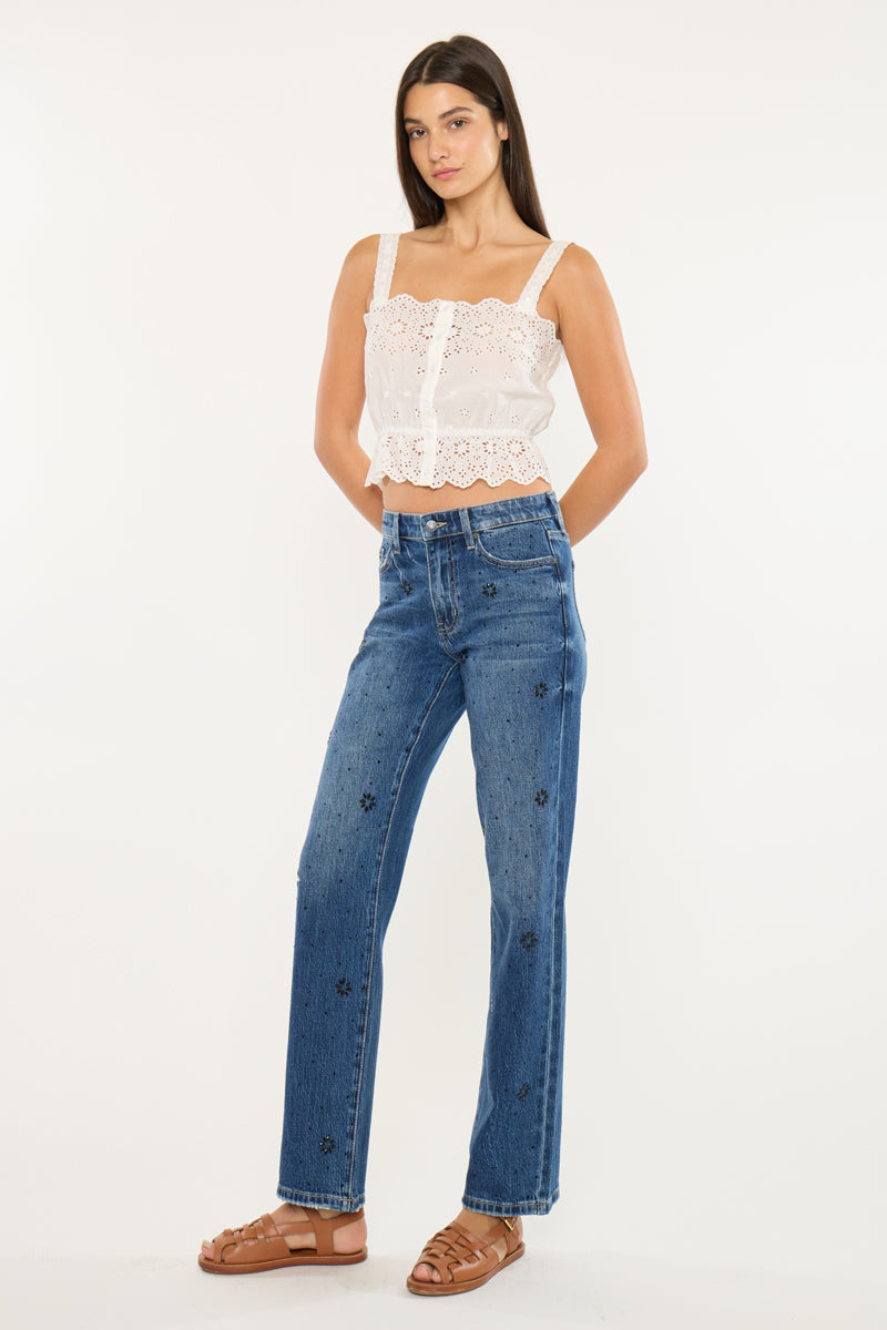Renata High Rise Straight Jeans