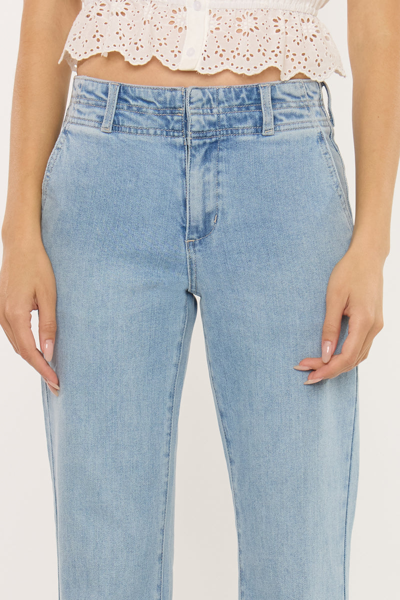 Islan High Rise Wide Flare Jeans – Bold Fit – Kancan USA