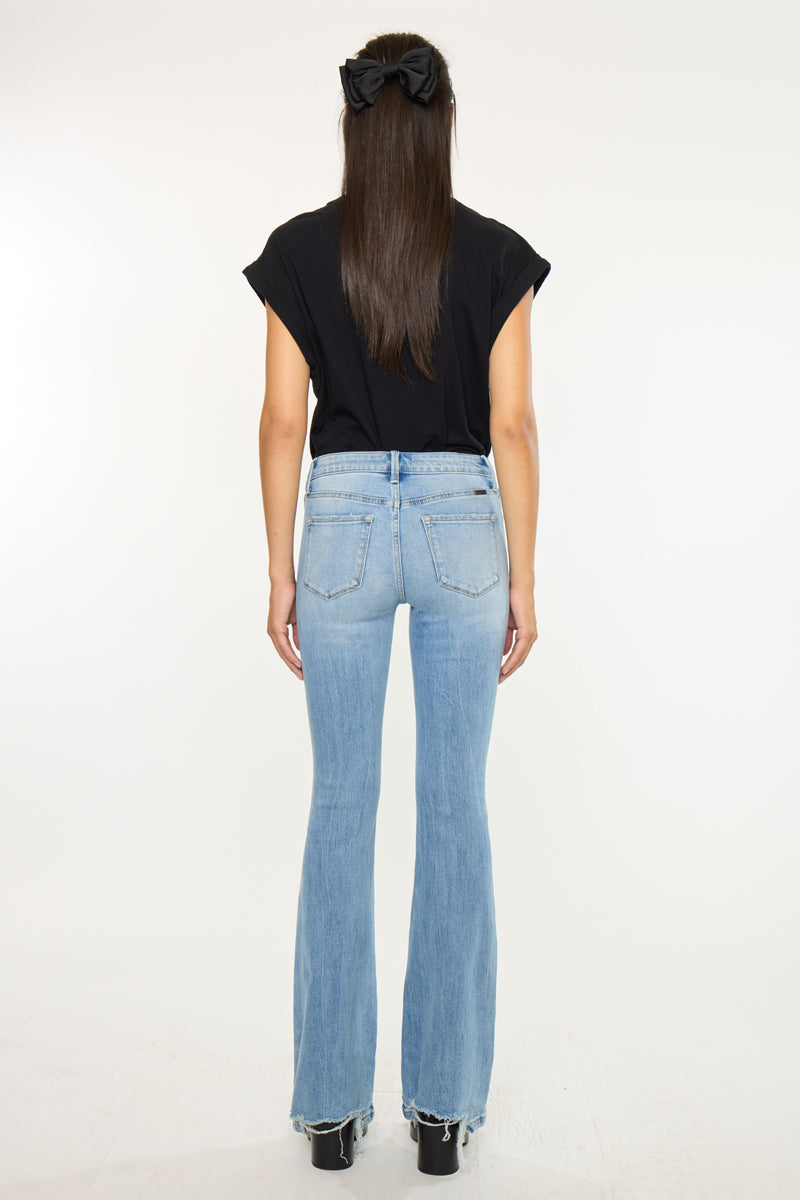 Azul Mid Rise Flare Jeans - Official Kancan USA