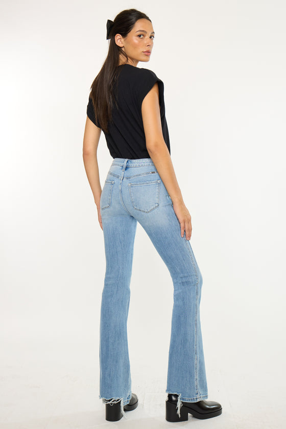 Azul Mid Rise Flare Jeans - Official Kancan USA