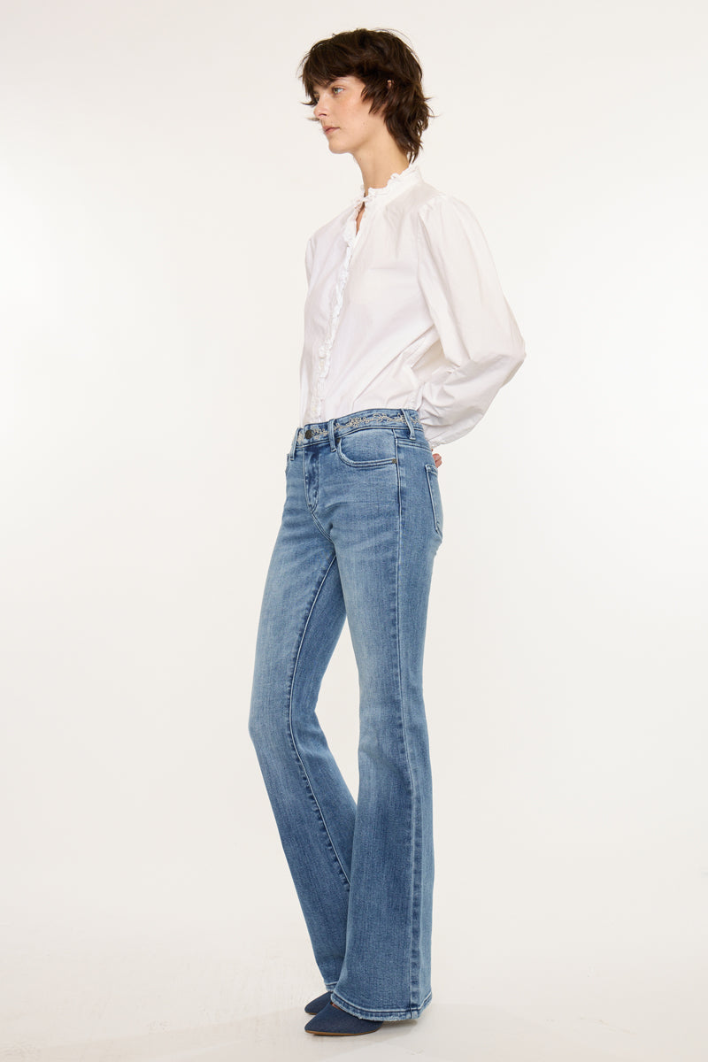 Cecilie Mid Rise Flare Jeans - Official Kancan USA