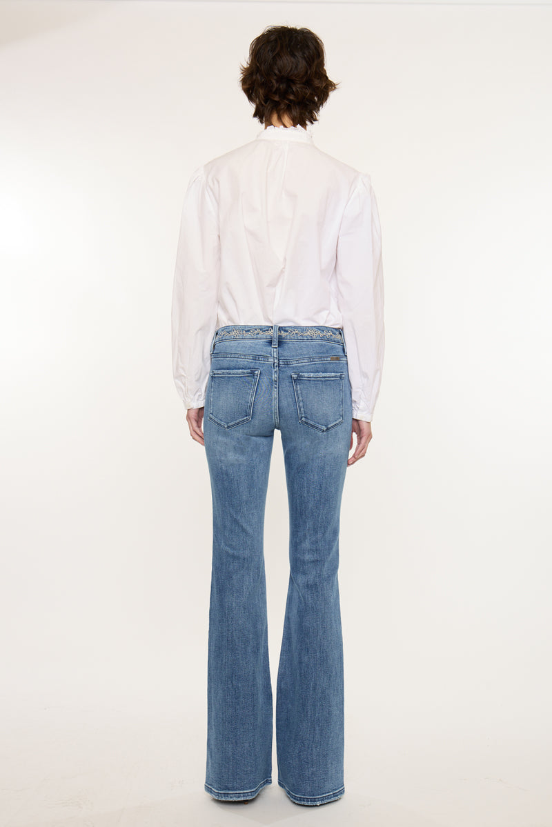 Cecilie Mid Rise Flare Jeans - Official Kancan USA