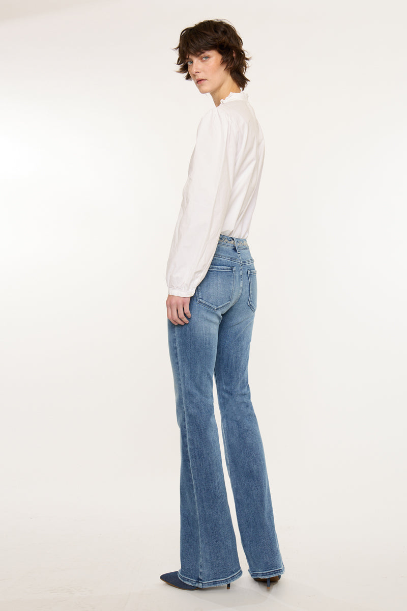 Cecilie Mid Rise Flare Jeans - Official Kancan USA