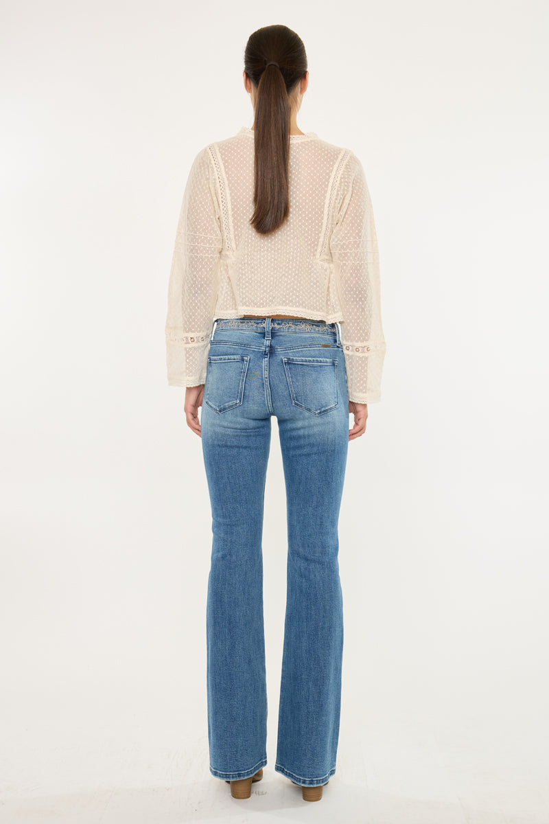 Cecilie Mid Rise Flare Jeans