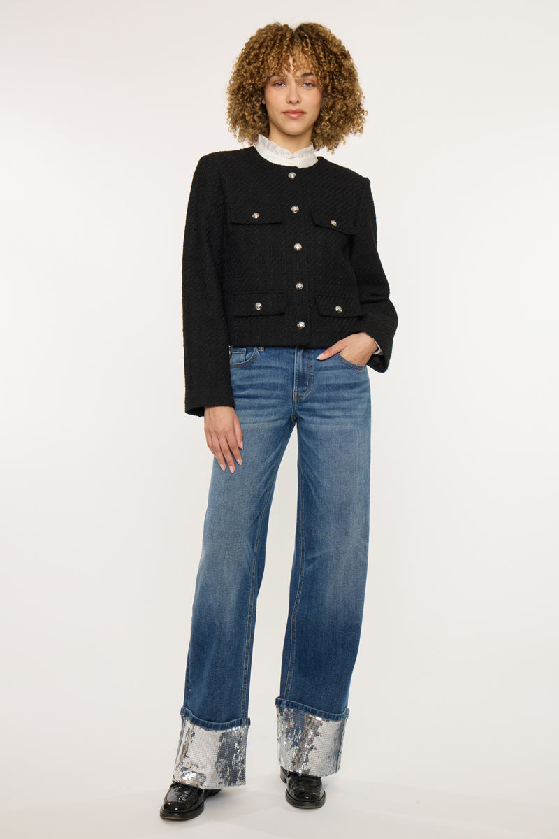 Vivianne Mid Rise Wide Jeans