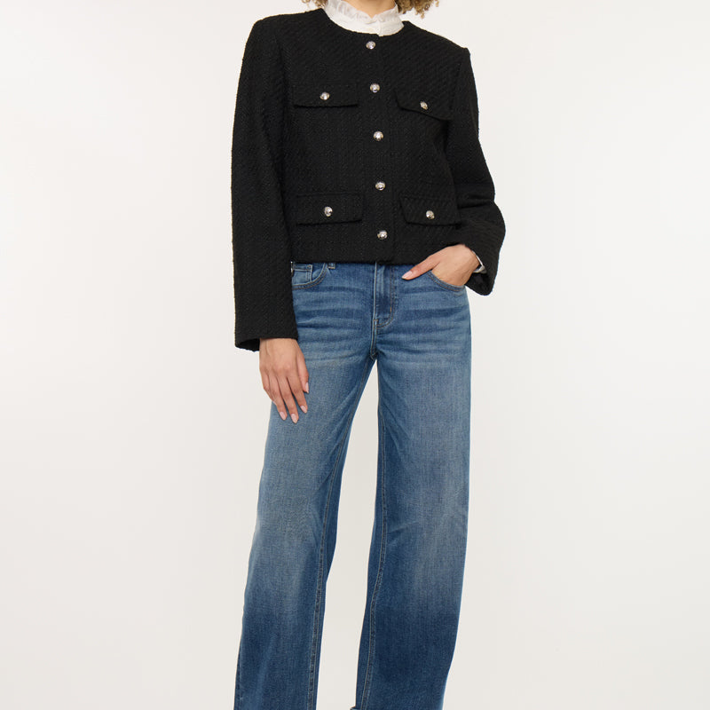 Vivianne Mid Rise Wide Jeans