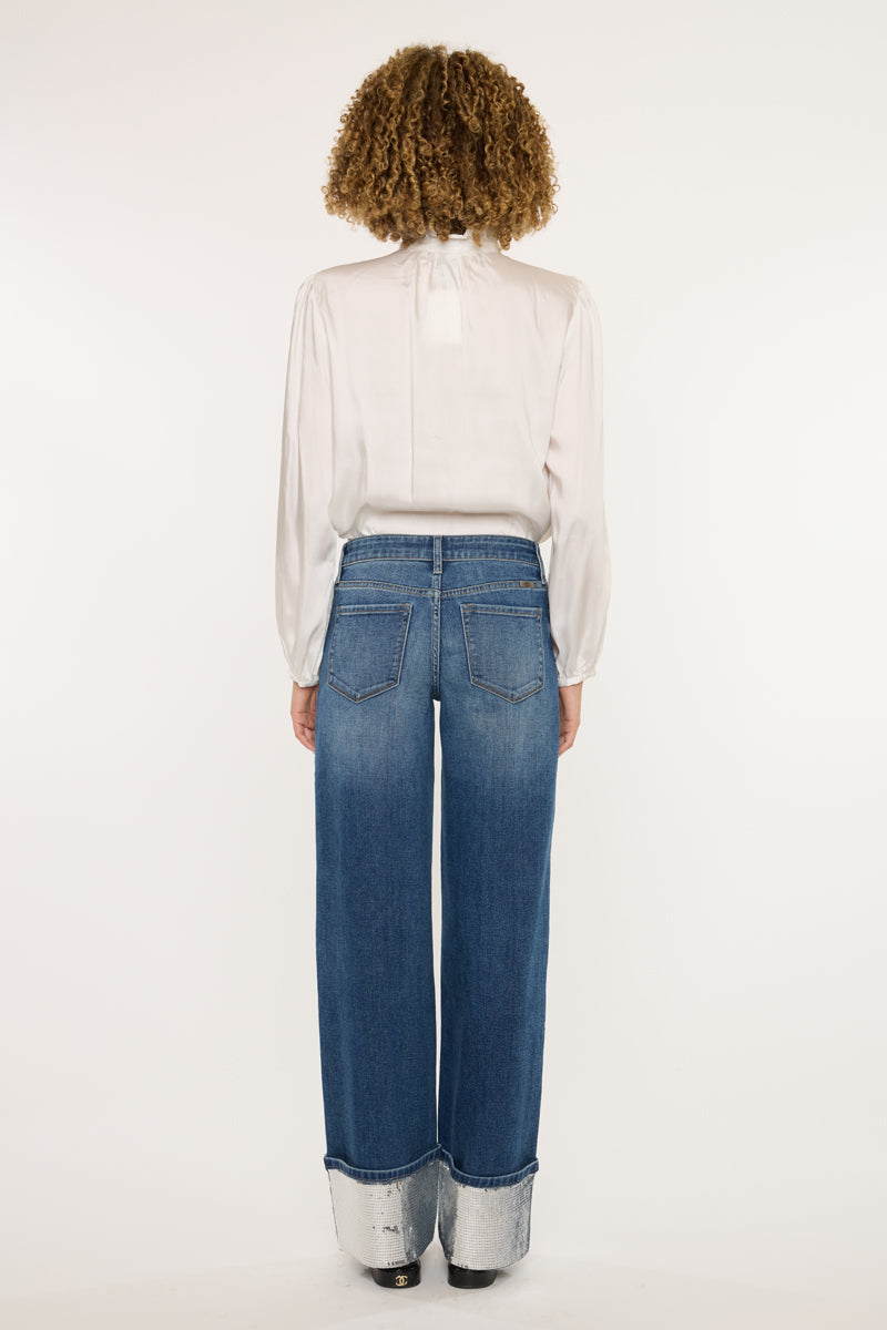 Vivianne Mid Rise Wide Jeans