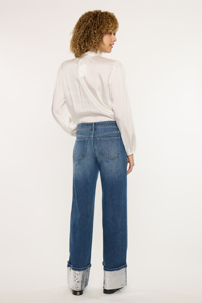 Vivianne Mid Rise Wide Jeans