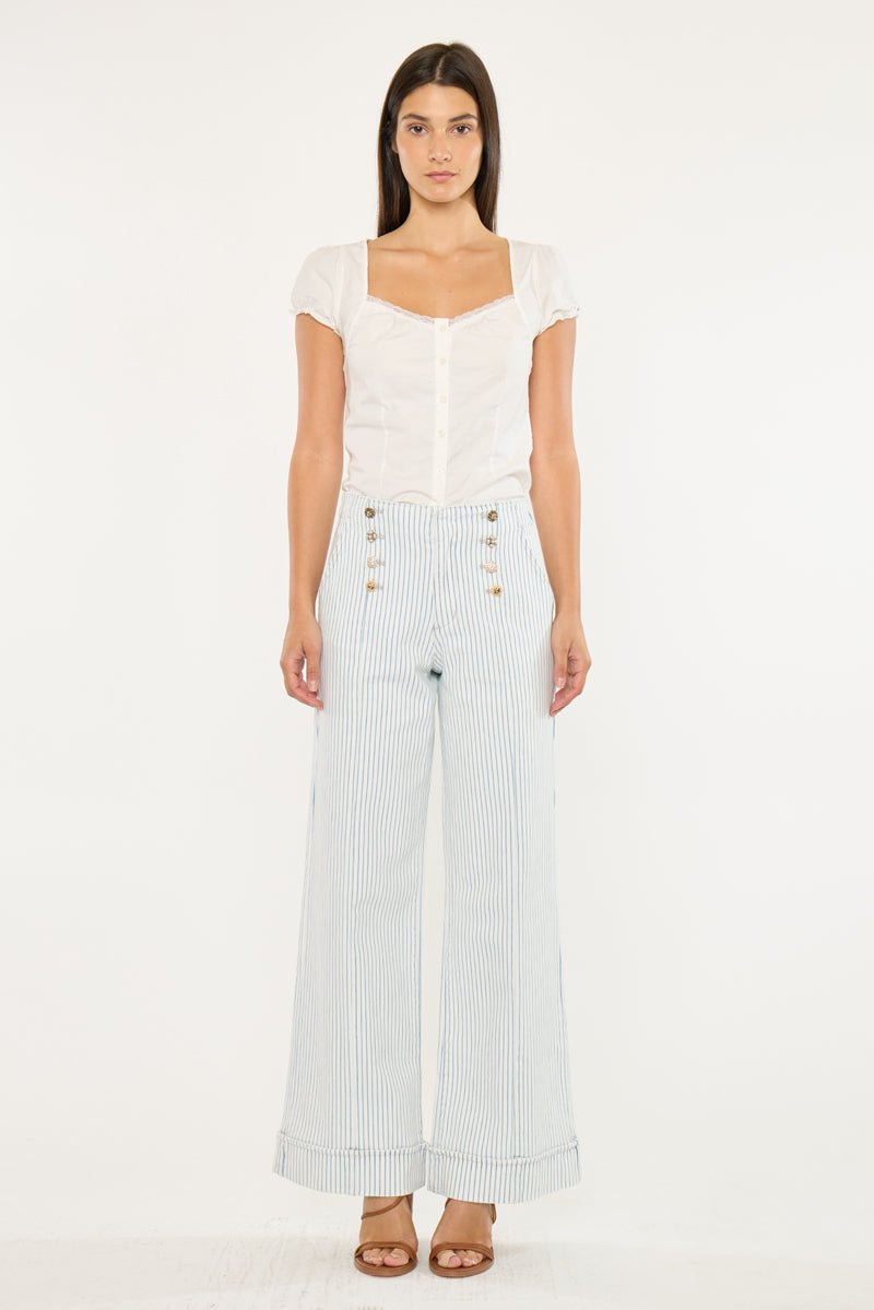 Elora High Rise Wide Leg Trousers