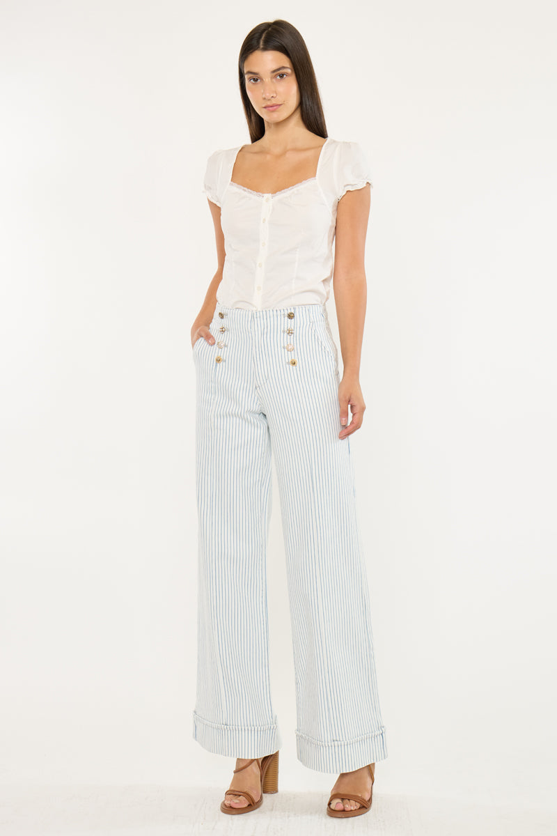 Elora High Rise Wide Leg Trousers