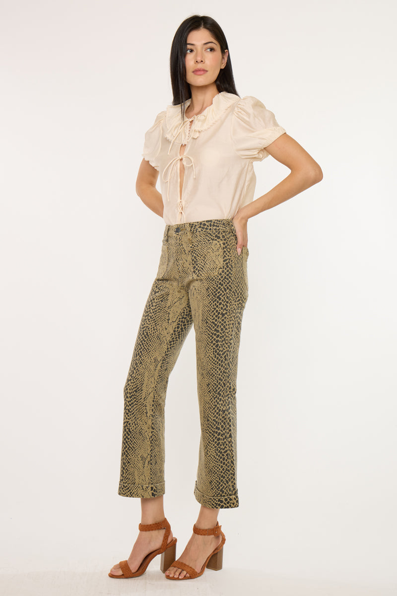 Natalie High Rise Crop Flare - Official Kancan USA