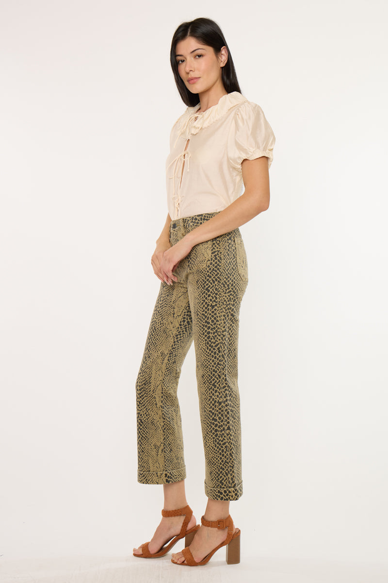 Natalie High Rise Crop Flare - Official Kancan USA