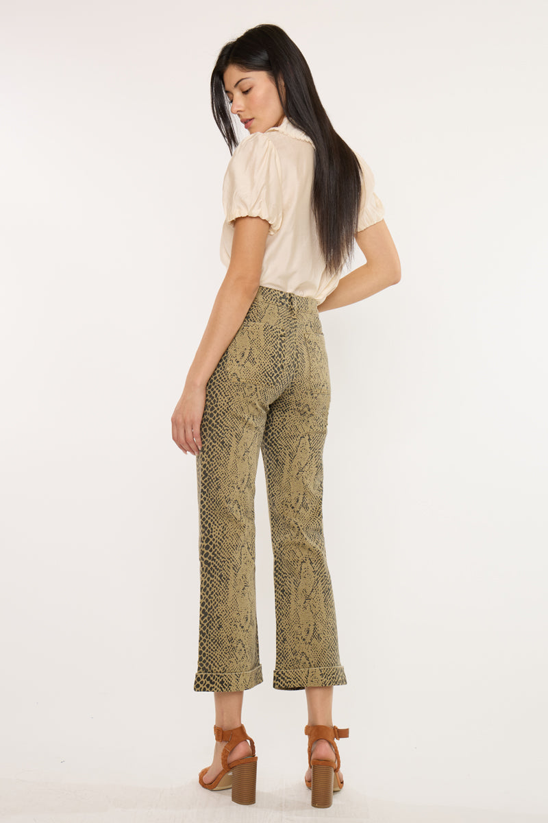 Natalie High Rise Crop Flare - Official Kancan USA