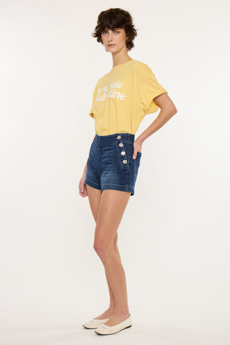 Sallie High Rise Shorts - Official Kancan USA