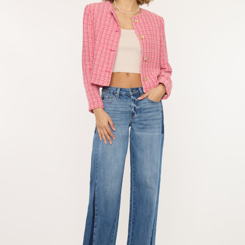 Mid Rise Wide Leg Jeans - Official Kancan USA