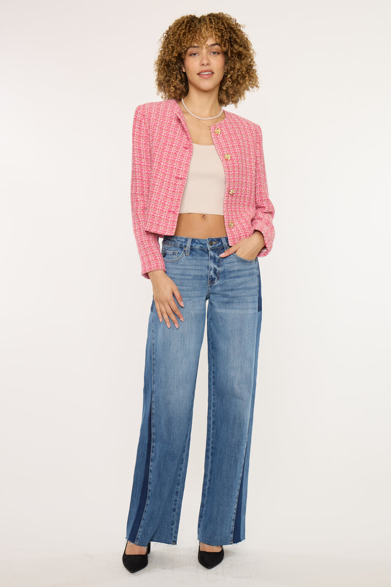 Mid Rise Wide Leg Jeans - Official Kancan USA