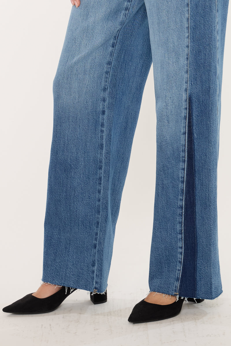 Mid Rise Wide Leg Jeans - Official Kancan USA