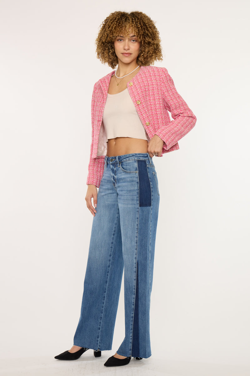 Mid Rise Wide Leg Jeans - Official Kancan USA