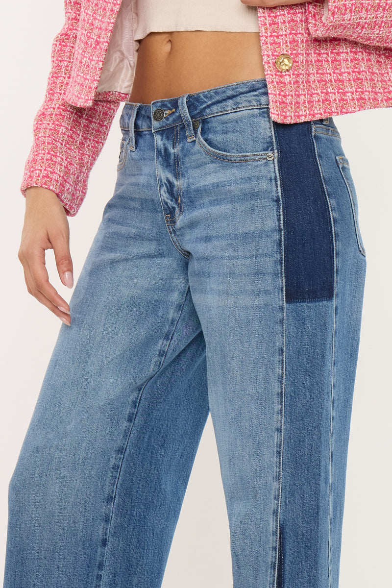 Mid Rise Wide Leg Jeans - Official Kancan USA