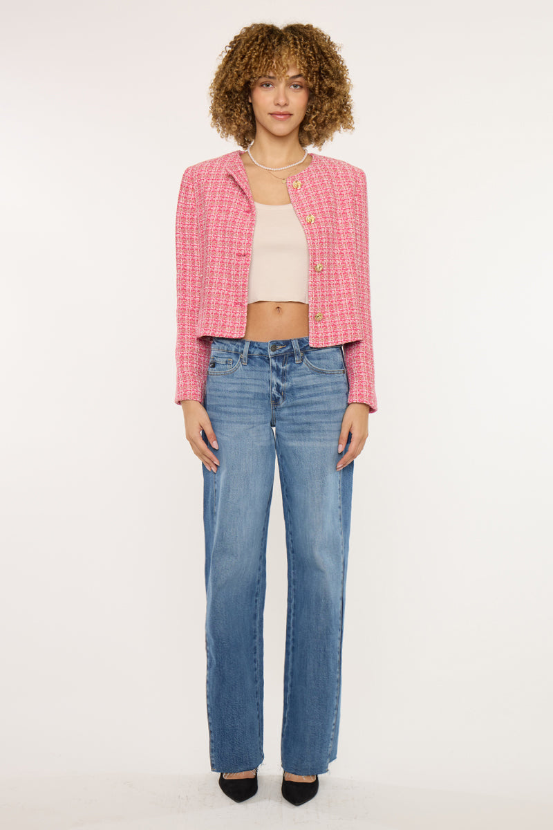 Mid Rise Wide Leg Jeans - Official Kancan USA