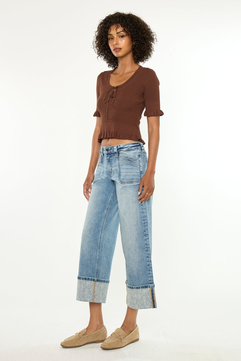 Anley Mid Rise Crop Wide - Official Kancan USA