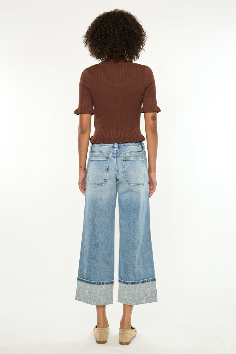 cancan様 Anley Mid Rise Crop Wide – Kancan USA