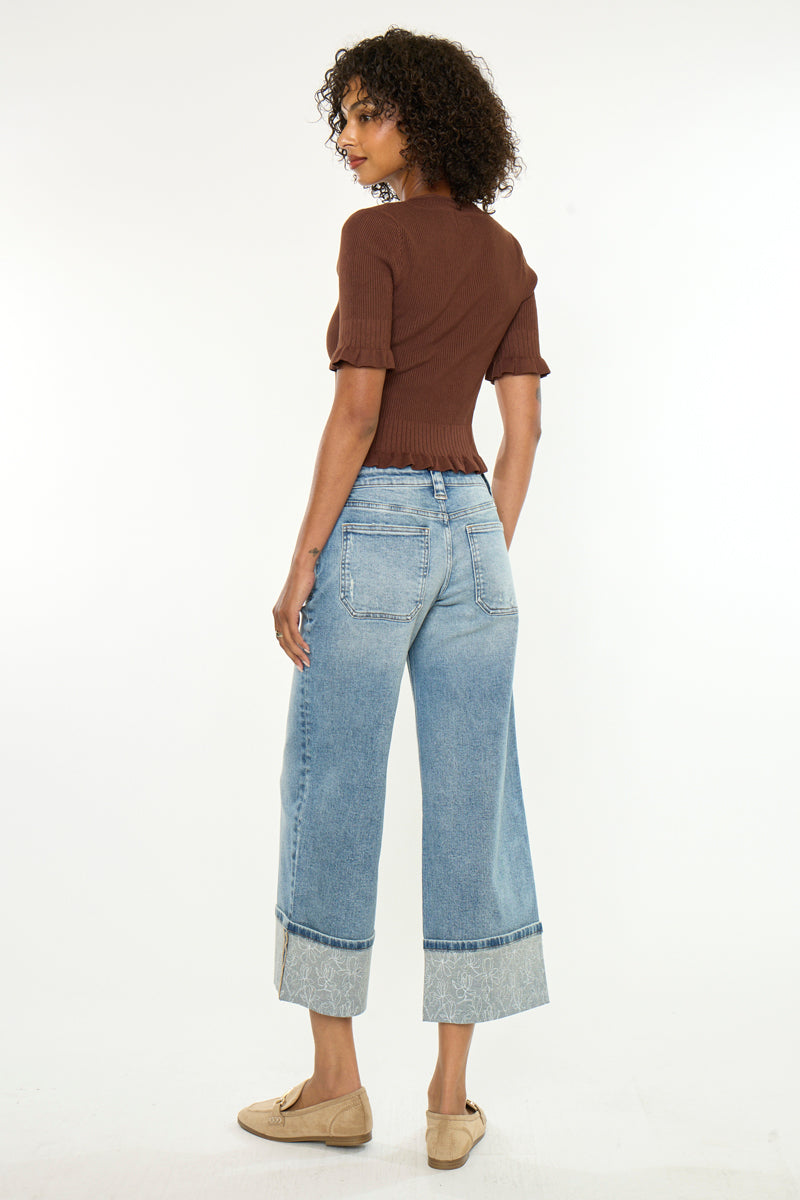 Anley Mid Rise Crop Wide - Official Kancan USA