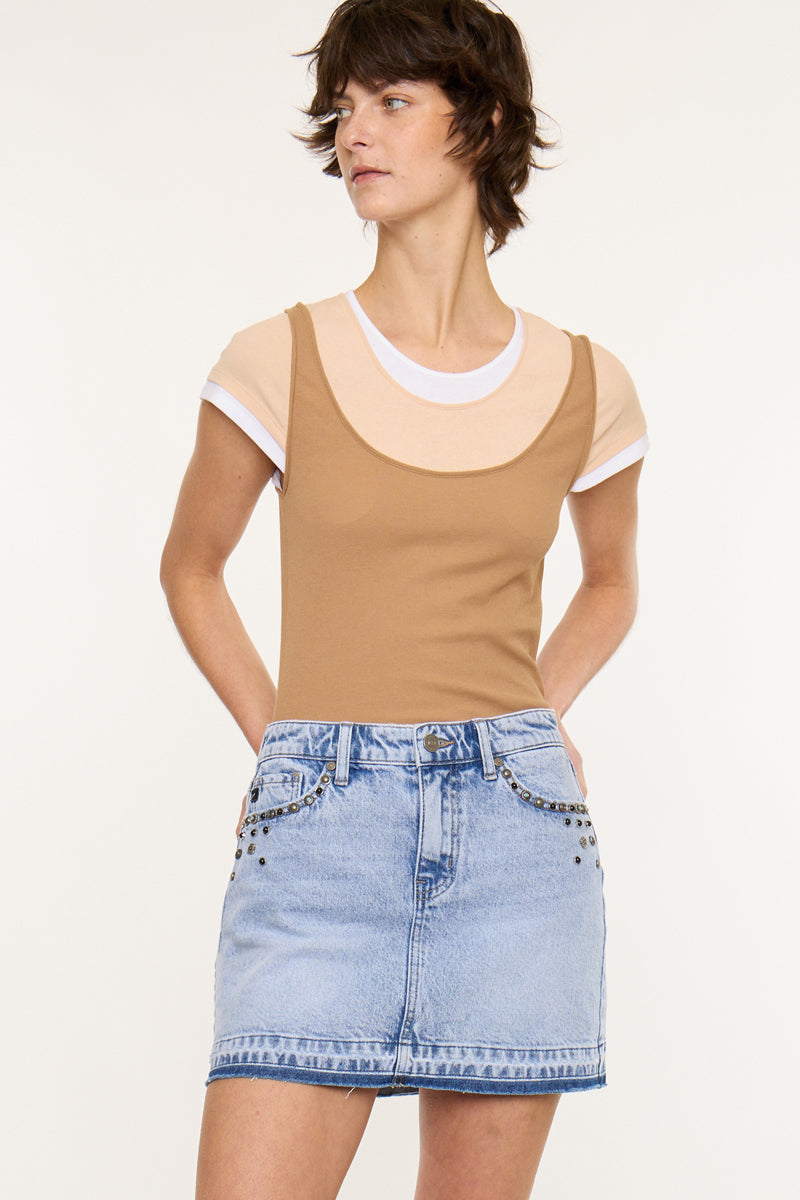 Mildred Mid Rise Western Skirt