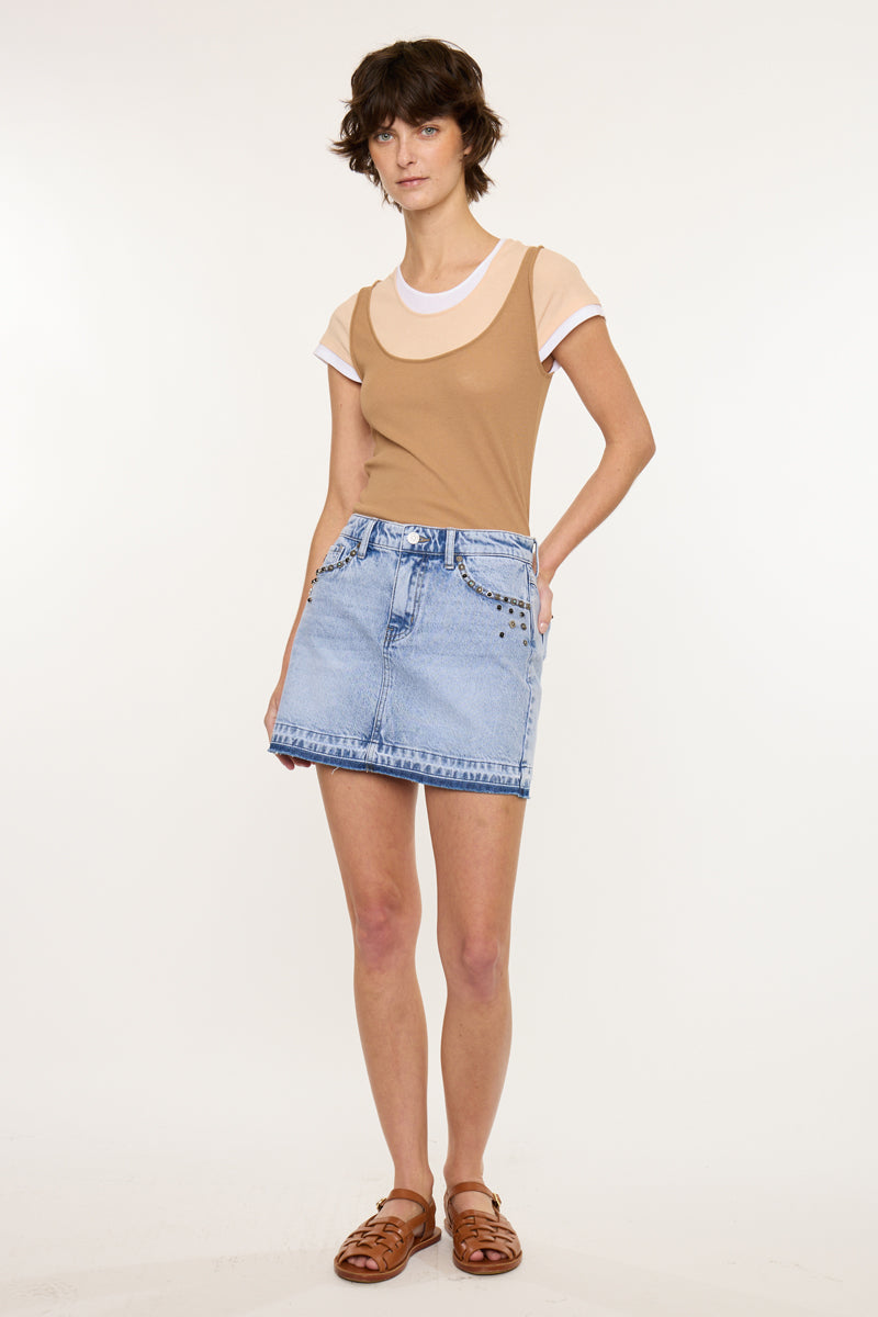 Mildred Mid Rise Western Skirt