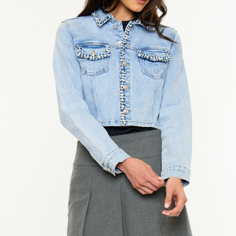Valerie Crop Denim Jacket