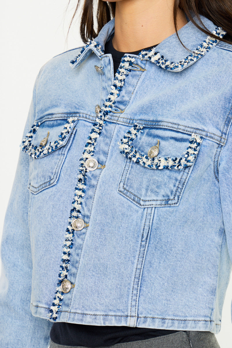 Valerie Crop Denim Jacket