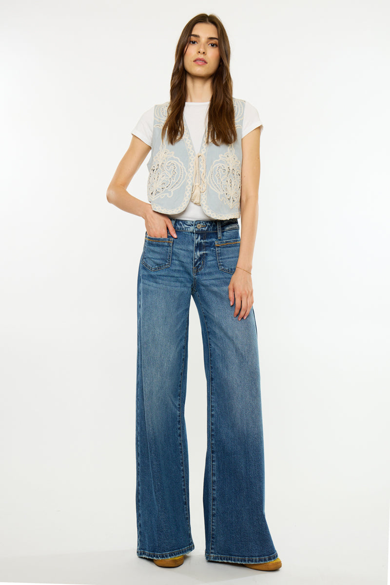 Myla 90's Low Rise Bell Flare