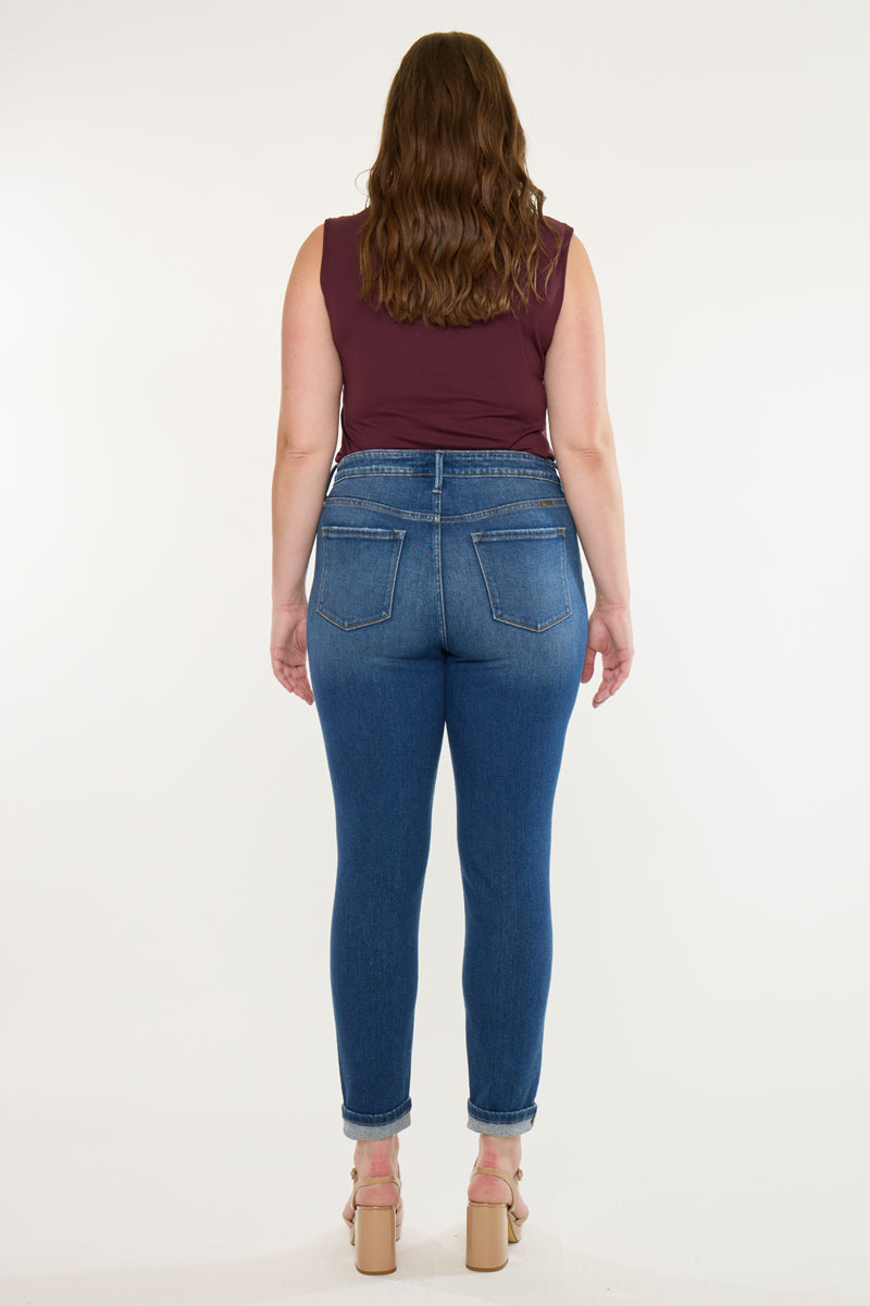 Carly High Rise Ankle Skinny Jeans (Plus Size)