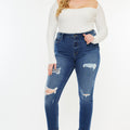 Carly High Rise Ankle Skinny Jeans (Plus Size) - Official Kancan USA