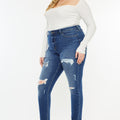 Carly High Rise Ankle Skinny Jeans (Plus Size) - Official Kancan USA