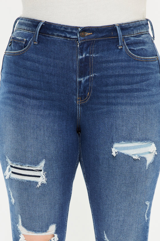 Carly High Rise Ankle Skinny Jeans (Plus Size) - Official Kancan USA