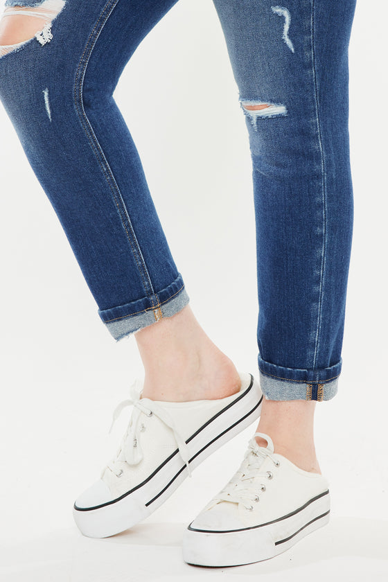 Carly High Rise Ankle Skinny Jeans (Plus Size) - Official Kancan USA