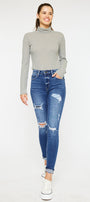 Charlie High Rise Ankle Skinny Jeans - Official Kancan USA