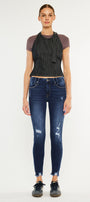 Fiora Mid Rise Ankle Skinny Jeans - Official Kancan USA