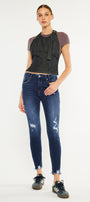 Fiora Mid Rise Ankle Skinny Jeans - Official Kancan USA