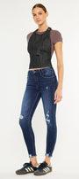 Fiora Mid Rise Ankle Skinny Jeans - Official Kancan USA
