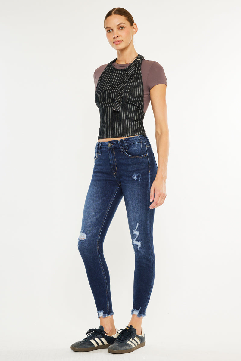 Fiora Mid Rise Ankle Skinny Jeans - Official Kancan USA