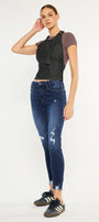 Fiora Mid Rise Ankle Skinny Jeans - Official Kancan USA