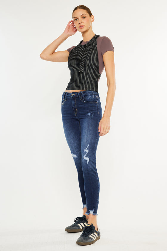 Fiora Mid Rise Ankle Skinny Jeans